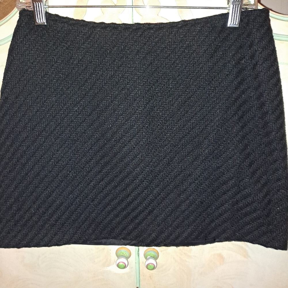 United Colors Of Benetton Black Mini Skirt Vintage
